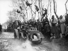 Jensen Ford V8, A.S. Whiddington, 1938 Land's End Trial. Creator: Unknown
