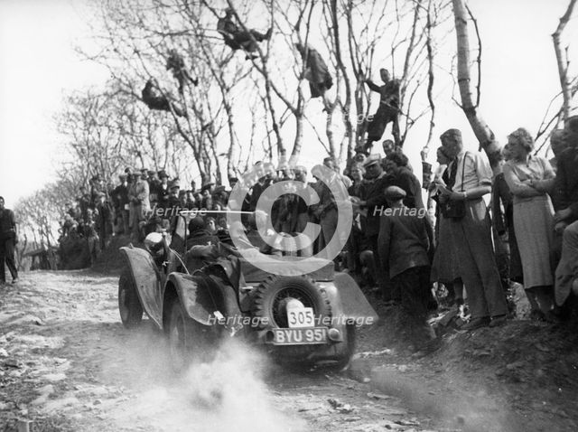 Jensen Ford V8, A.S. Whiddington, 1938 Land's End Trial. Creator: Unknown.