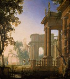 Jephthah and his Daughter, 1650-1700. Creators: Henri Mauperché, Pierre Patel I
