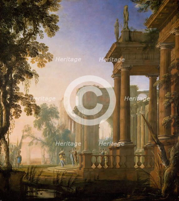 Jephthah and his Daughter, 1650-1700. Creators: Henri Mauperché, Pierre Patel I.