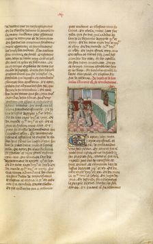 Jephthe and his Daughter; Miroir Historial, about 1475. Creator: Unknown