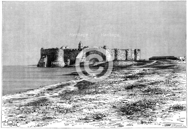 'Jerba Island, Castle near Humt Suk, Tunisia', c1890.  Creator: F Meaulle.