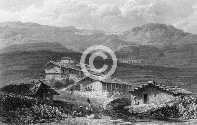 'Jerdair, - A Hill Village, - Gurwall', 1835. Creator: David Cox.