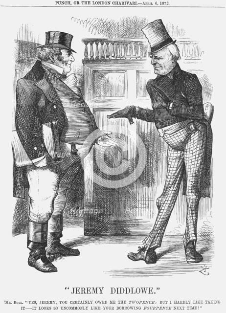 Jeremy Diddlowe, 1872. Artist: Joseph Swain