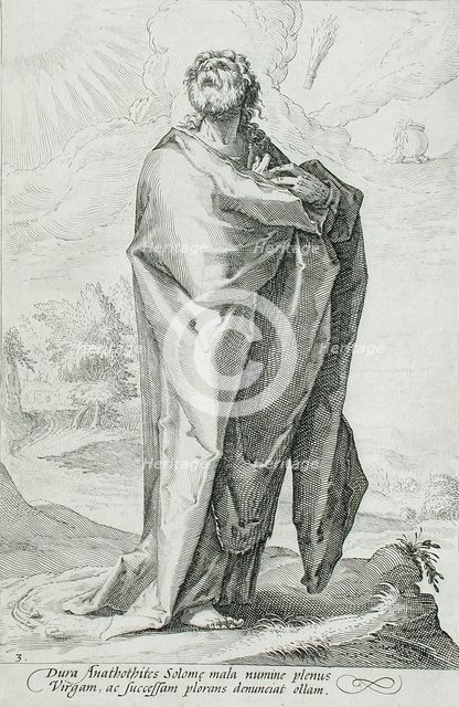 Jeremiah, 1589. Creator: Jacob Matham.