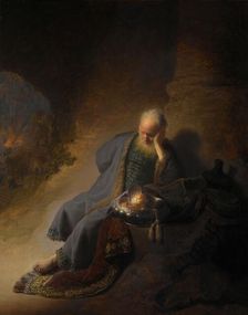 Jeremiah Lamenting the Destruction of Jerusalem, 1630. Creator: Rembrandt Harmensz van Rijn