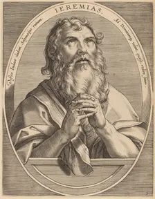 Jeremiah, published 1613. Creator: Theodoor Galle