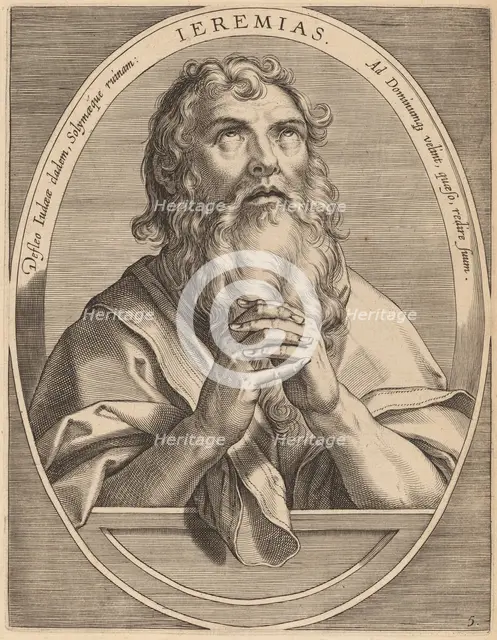 Jeremiah, published 1613. Creator: Theodoor Galle.