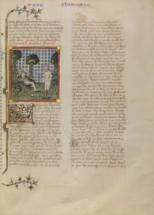 Jeremiah's Vision of a Young Man, about 1360-1370. Creator: Master of Jean de Mandeville