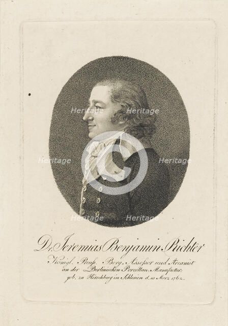 Jeremias Benjamin Richter (1762-1807), c. 1800. Creator: Anonymous.