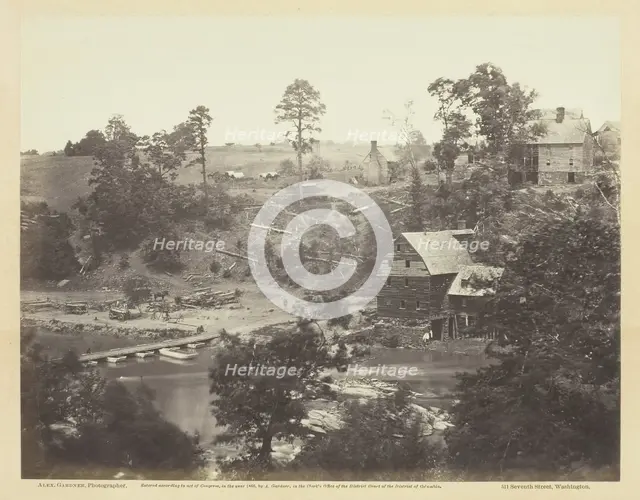 Jericho Mills, North Anna, Virginia, May 1864. Creator: Alexander Gardner.
