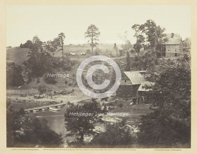 Jericho Mills, North Anna, Virginia, May 1864. Creator: Alexander Gardner.
