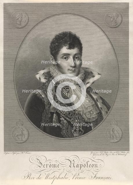 Jerome Napoleon, King of Westphalia, French Prince. Creator: Christian-Friedrich Muller (German, 1782-1816); Johann Gotthard von Muller (German, 1747-1830), and.