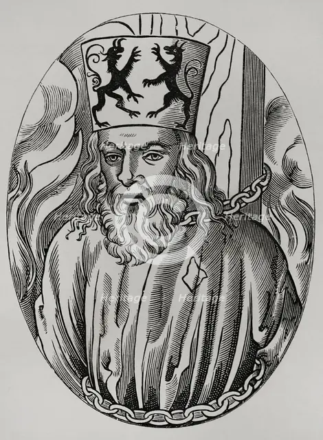 Jerome of Prague, (1360-1416), Czech scholastic philosopher and preacher, 1877. Creator: Unknown.