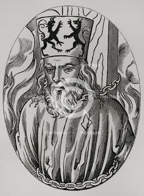 Jerome of Prague, (1360-1416), Czech scholastic philosopher and preacher, 1877. Creator: Unknown.