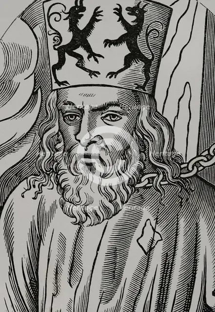 Jerome of Prague (1360-1416), Czech scholastic philosopher and preacher (Detail), 1877.  Creator: Unknown.