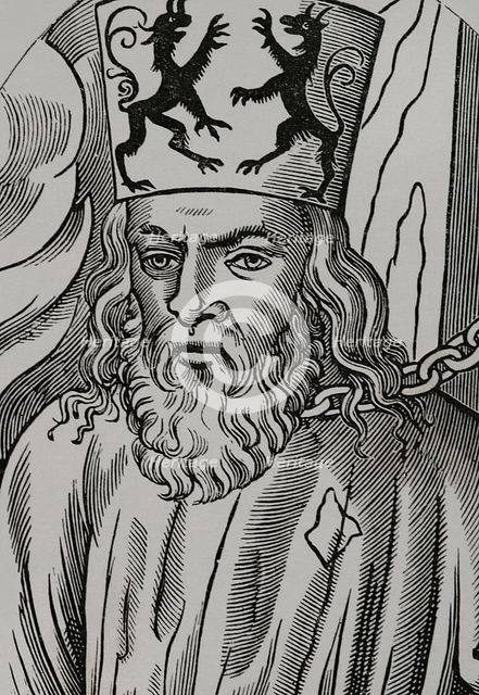Jerome of Prague (1360-1416), Czech scholastic philosopher and preacher (Detail), 1877.  Creator: Unknown.