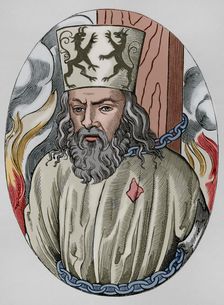 Jerome of Prague, (1360-1416), Czech scholastic philosopher and preacher, 1877. Creator: Unknown