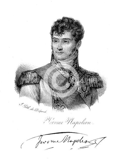Jerome Bonaparte, brother of Napoleon, c1820. Artist: Delpech