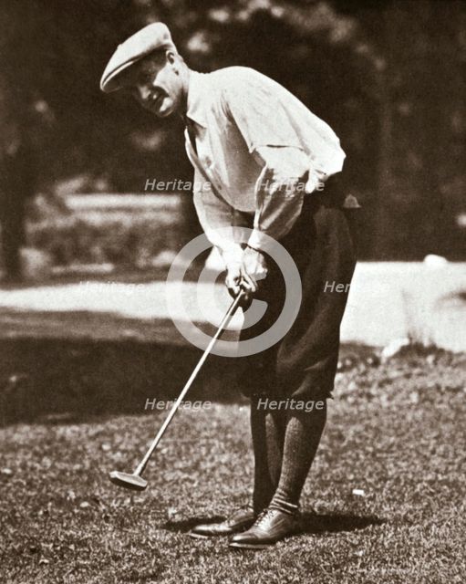 Jerome D Travers, American champion golfer, 1910s. Creator: Unknown.