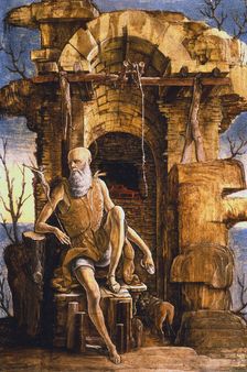 Jerome in the desert late 15th century. Artist: Ercole de Roberti