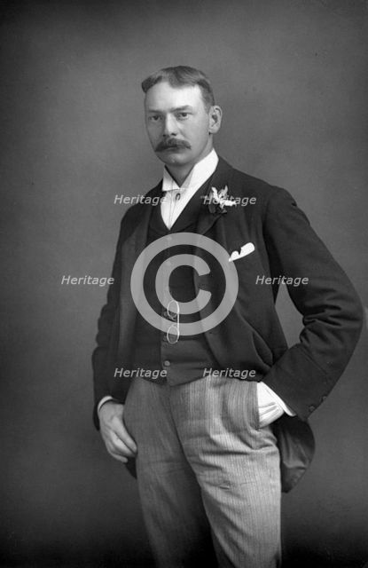 Jerome K. Jerome (1859-1927), English author, 1893.Artist: W&D Downey