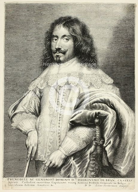 Jeronimo de Bran, c. 1615 - 75.. Creator: Lucas Vorsterman.
