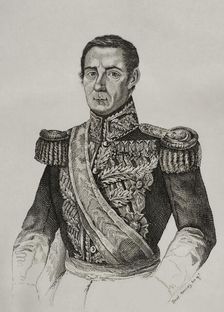 Jerónimo Valdés y Sierra (1784-1855), 1st count of Torata and count of Villarin, 1845. Creator: Jose Gomez