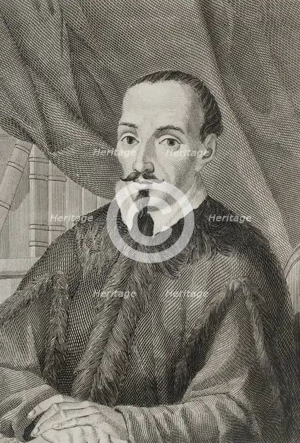 Jerónimo Zurita y Castro, (1512-1580), Spanish historian and official chronicler...Aragon, 1853.  Creator: Antonio Roca Sallent.