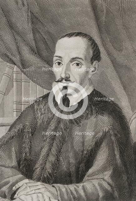 Jerónimo Zurita y Castro, (1512-1580), Spanish historian and official chronicler...Aragon, 1853.  Creator: Antonio Roca Sallent.
