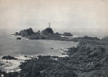 Jersey - La Corbiere Rock and Lighthouse 1895