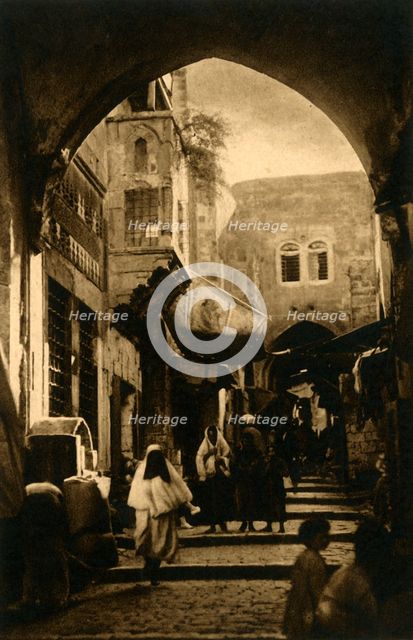 'Jersualem - David Street', c1918-c1939. Creator: Unknown.