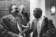 Jerry Dodgion and Joe Wilder, The March of Jazz, Clearwater Beach, Florida, 2000. Creator: Brian Foskett