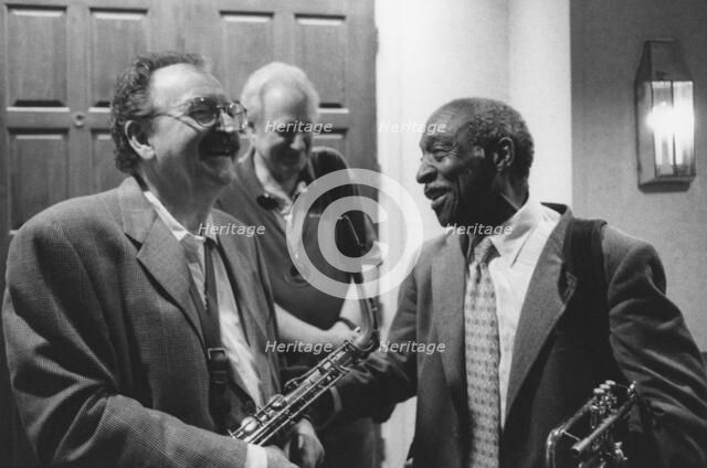 Jerry Dodgion and Joe Wilder, The March of Jazz, Clearwater Beach, Florida, 2000. Creator: Brian Foskett.