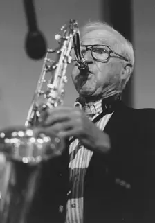 Jerry Jerome, The March of Jazz, Clearwater Beach, Florida, 1997. Creator: Brian Foskett