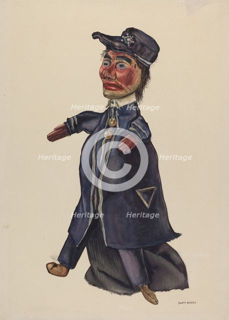 Jerry the Policeman, c. 1937. Creator: Dorothy Harris.