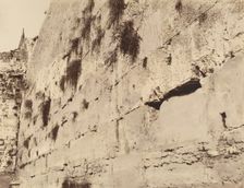 Jérusalem. Mur oú pleurent les juifs. Grandes Assises du Temple de Salomon, 1860 or later. Creator: Louis de Clercq