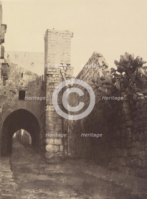 Jérusalem. Massif de la Tour Antonia, 1860 or later. Creator: Louis de Clercq.