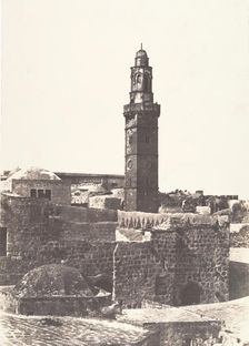 Jérusalem, Minaret de la Rue du Patriarche, 1854. Creator: Auguste Salzmann