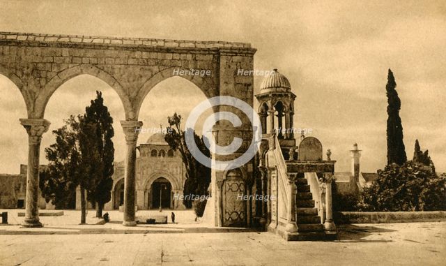 'Jerusalem - Mosque El-Aksa', c1918-c1939. Creator: Unknown.