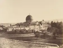 Jérusalem. Mosquée d'Omar, construite sur l'emplacement su Temple de Salomon, 1860 or later. Creator: Louis de Clercq