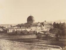 Jérusalem. Mosquée d'Omar, construite sur l'emplacement su Temple de Salomon, 1860 or later. Creator: Louis de Clercq