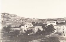 Jérusalem, Mosquée d'Omar, côté Est, Intérieur de l'enceinte, 2, 1854. Creator: Auguste Salzmann