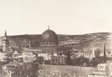 Jérusalem, Mosquée d'Omar, côté ouest, 1854. Creator: Auguste Salzmann