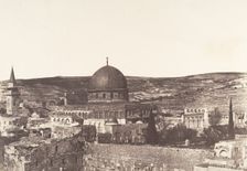 Jérusalem, Mosquée d'Omar, côté ouest, 1854. Creator: Auguste Salzmann