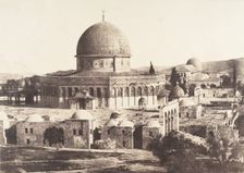Jérusalem, Mosquée d'Omar, côté Nord, Intérieur de l'enceinte, 1854. Creator: Auguste Salzmann