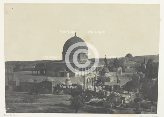 Jérusalem, Mosquée D'Omar; Palestine, 1849/51, printed 1852. Creator: Maxime du Camp.