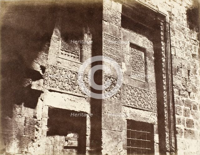 Jerusalem-Ornements Arabes (Arab Ornaments), c.1856. Creator: Auguste Salzmann.