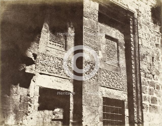 Jerusalem-Ornements Arabes (Arab Ornaments), c.1856. Creator: Auguste Salzmann.