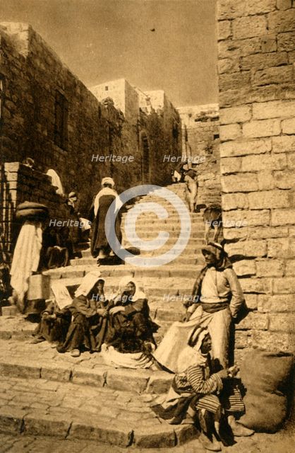 'Jerusalem - A Street', c1918-c1939. Creator: Unknown.